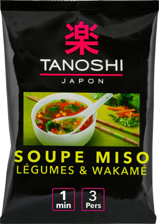 Soupe miso instantanée légumes et wakamé - 65g