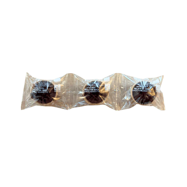 3 mini-muffins chocolat noisette bio - 3x50g