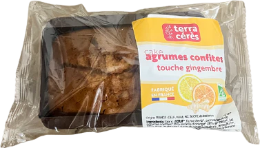 Cake de noel aux agrumes confites bio - 200g