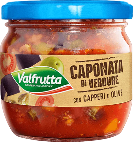 Caponata de légumes aux câpres et aux olives - 320g